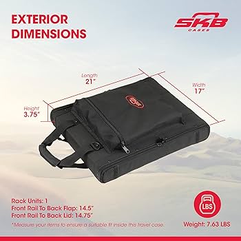 【新品】SKB ( エスケービー ) SC191U 1Uラックバッグ SKB / SC191U おすすめラックバッグ 1U 19インチラック 軽量